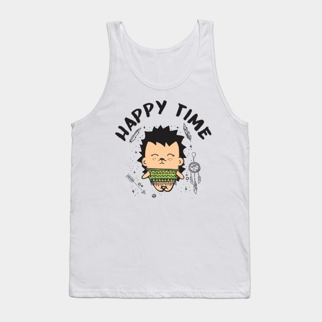 Happy Time Tank Top by Falfa